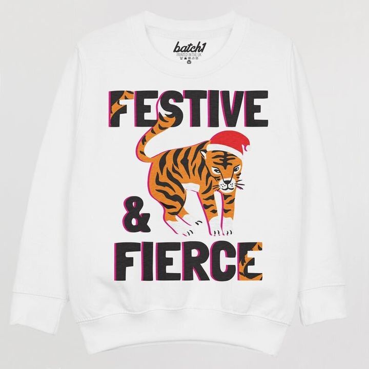 Batch1UK Festive & Fierce Christmas Jumper, Etsy, £26 