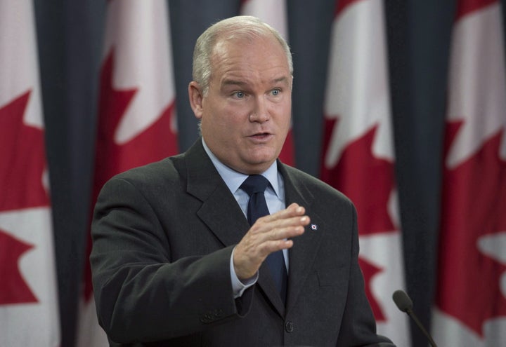 Conservative MP Erin O'Toole speaks during a news conference on Oct. 11, 2017 in Ottawa. 