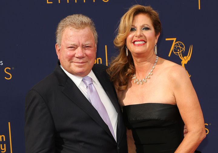 William Shatner (left) has filed for divorce from his wife of 18 years, Elizabeth Shatner.