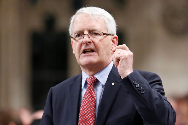 Marc Garneau speaks in the House of Commons on Parliament Hill in Ottawa on May 16, 2017. 