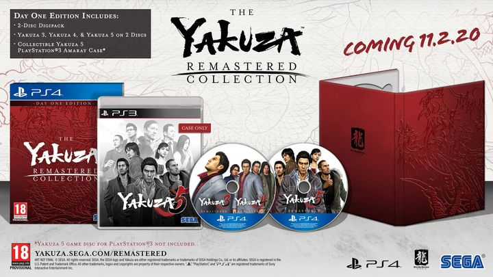 Yakuza 5 is scheduled to be released for February 11, 2020.