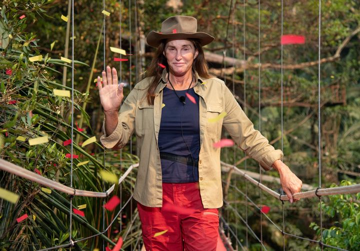 Caitlyn Jenner leaves the jungle