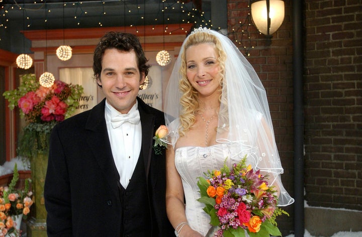 Mike Hannigan (Paul Rudd) and Phoebe Buffay (Lisa Kudrow) tied the know in the tenth and final season of "Friends."