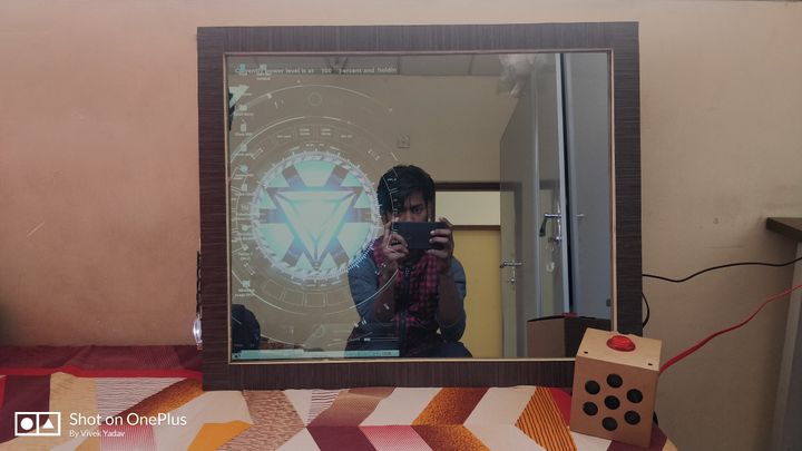 Shubhendra Gautam 'Talking' to his mirror 