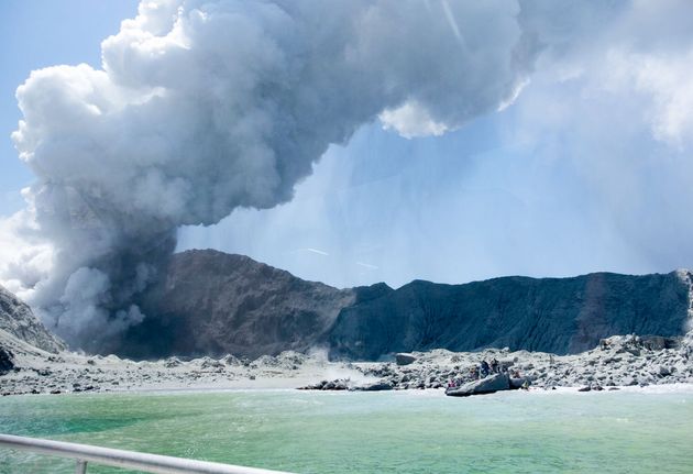 Το ηφαίστειο στο νησί Γουάιτ της Νέας Ζηλανδίας, 9 Δεκεμβρίου 2019 