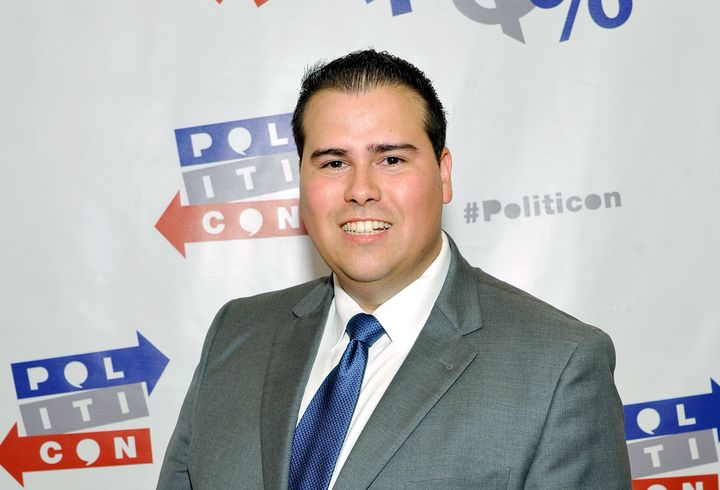 Omar Navarro at Politicon in Pasadena, California, on July 29, 2017. 