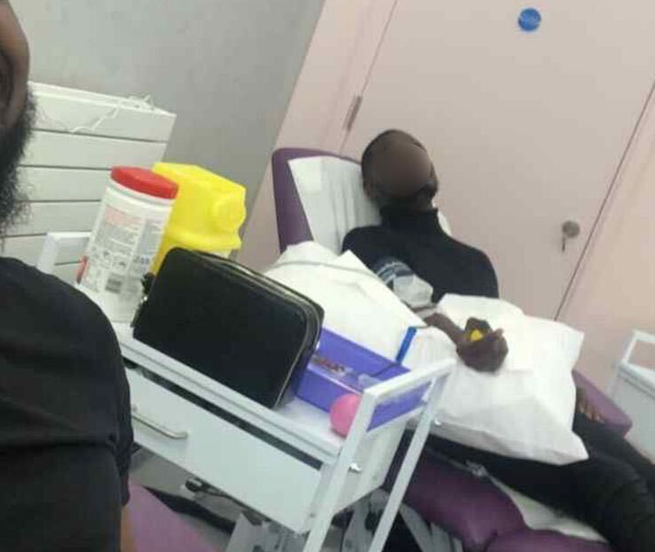 <strong>An alleged SPAC Nation pastor giving blood.</strong>