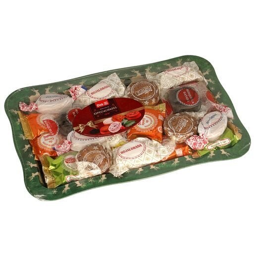 Bandeja de surtido de especialidades navideñas de Dia.
