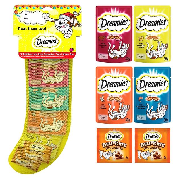 Dreamies Christmas Cat Stocking, Amazon, £6.99