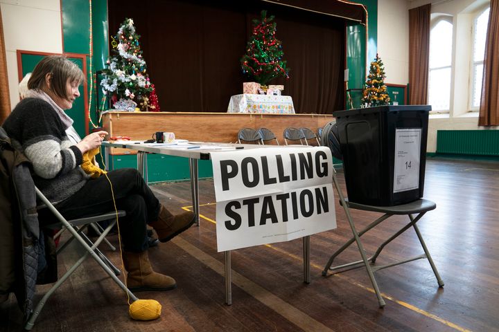 Polling stations open for election day (Owen Humphreys/PA via AP)