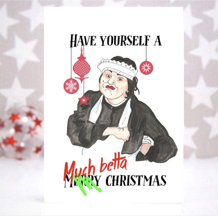 Baga Chipz Christmas Card, Etsy, £4.07