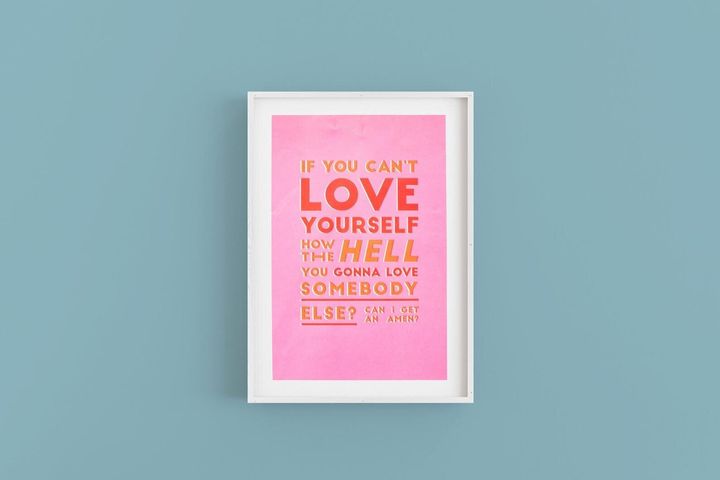 RuPaul A3 ‘Love Yourself’ Poster, Etsy, £20