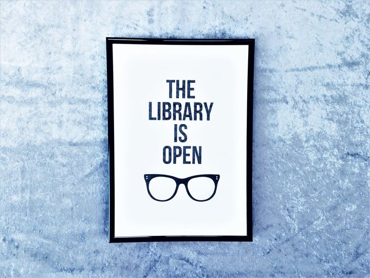 The Library Is Open Print, Etsy, £3.25