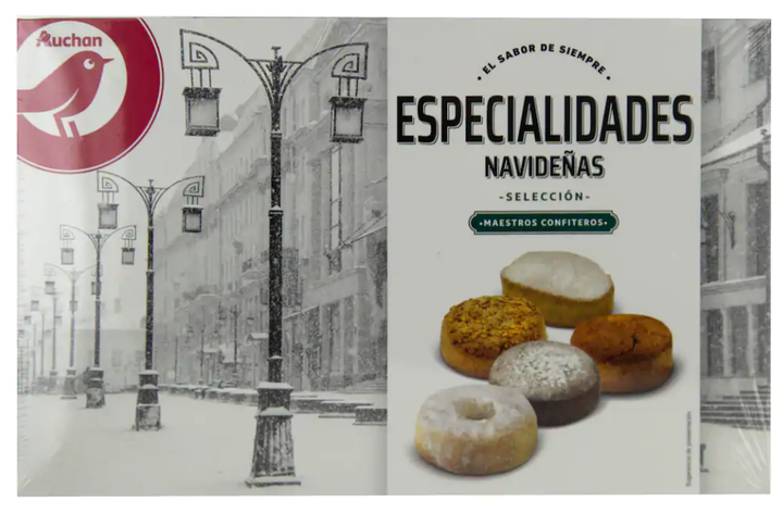 Surtido de especialidades navideñas de Alcampo.