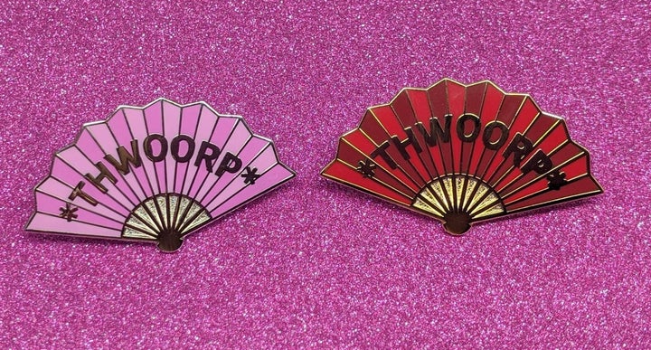 Katya Zamolodchikova Fan Thwoorp Pin, Etsy, £6