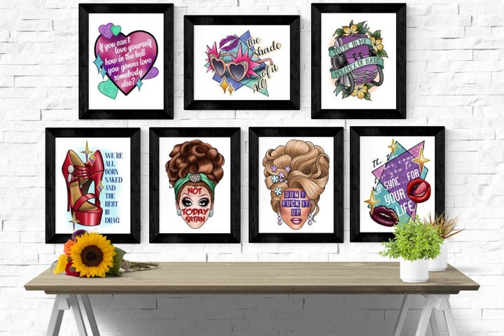 Drag Queen Quotes Art Prints, Etsy, £6