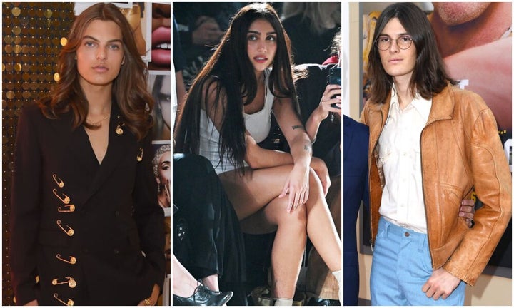 (L-R) Damian Hurley, Lourdes Leon and Dylan Brosnan