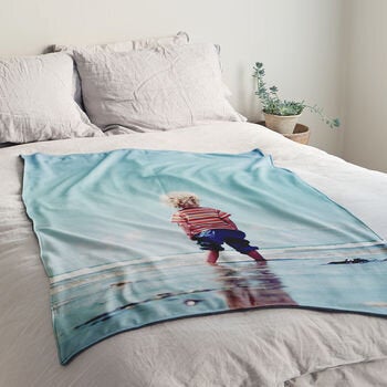 Personalized Luxury Photo Blanket, The Drifting Bear Co, via Not On The High Street