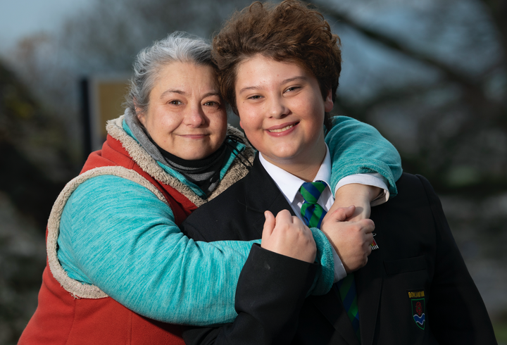 Joe Shatford and his mum Ava Greenall