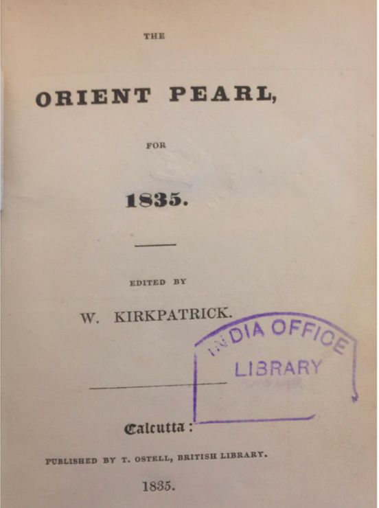 The Orient Pearl periodical. 