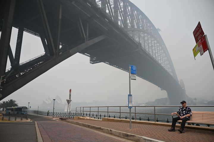 Haze blanketed Sydney on December 10.