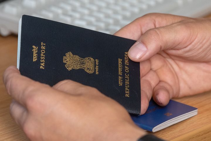 An Indian passport 