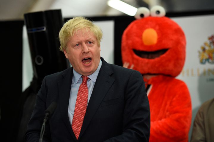 Britain's Prime Minister and Conservative leader Boris Johnson gives a speech on stage after retaining his seat to be MP for Uxbridge and Ruislip South at the count centre in Uxbridge, west London, on December 13, 2019.