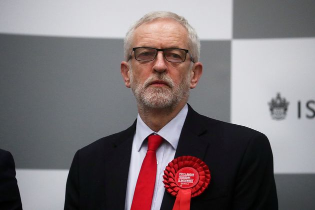 Jeremy Corbyn at the election count in his Islington North constituency