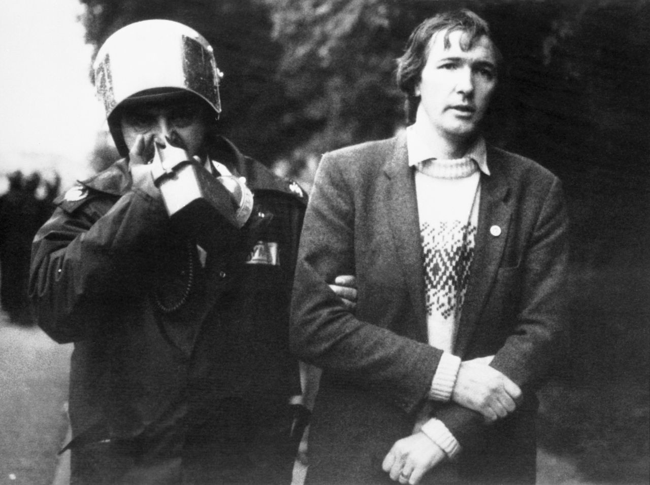 Former Rother Valley Labour MP Kevin Barron taking part in a miners' strike in 1984