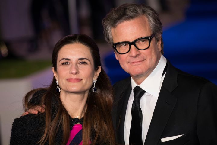 Livia Giuggioli and Colin Firth 