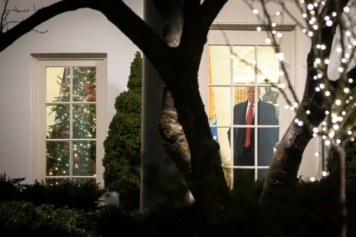 Trump under a cloud of Yuletide gloom.