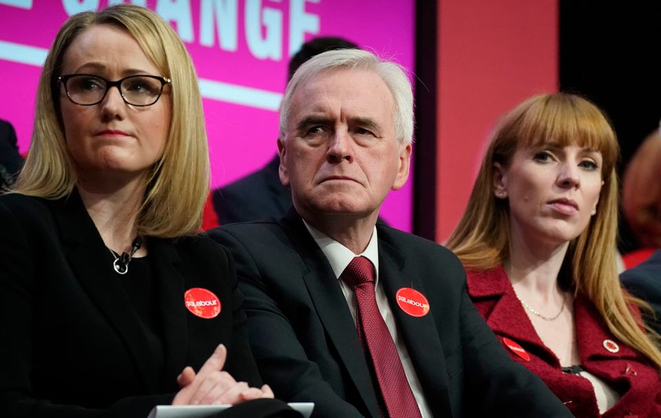 Rebecca Long-Bailey, John McDonnell and Angela Rayner