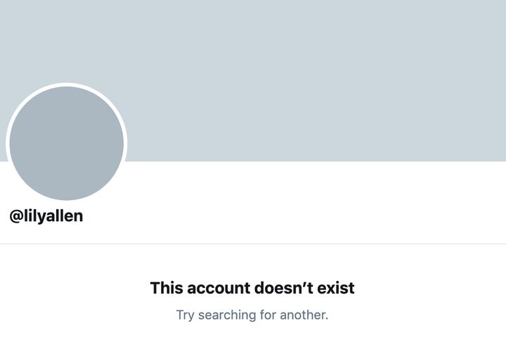 Lily suspended her Twitter account