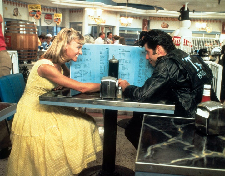 Olivia Newton-John and John Travolta in Grease