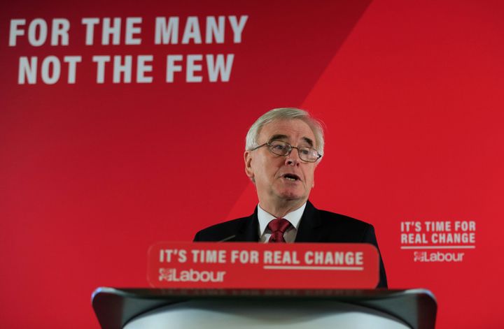 He has been shadow chancellor since 2015. 