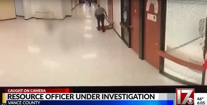 A Vance County sheriff's deputy is on leave after video captured him appearing to assault a child at a local middle school.