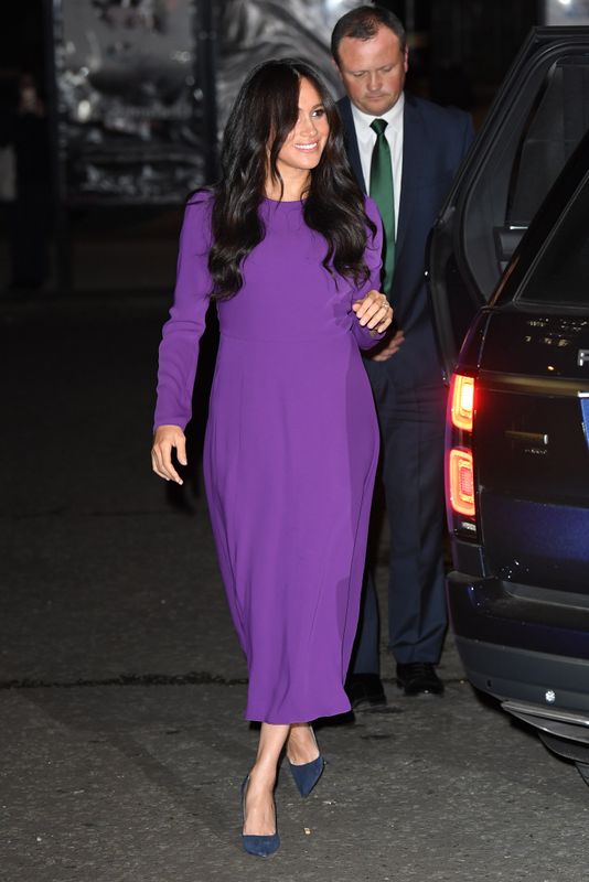 Meghan attends the One Young World Summit Opening Ceremony at Royal Albert Hall in London.