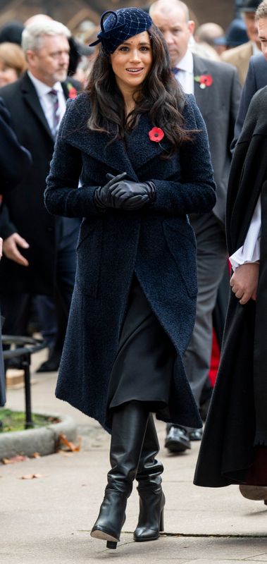 The Duchess of Sussex attends the 91st Field of Remembrance at Westminster Abbey in London.