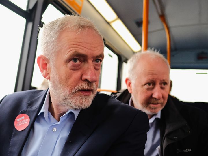Andy McDonald (R), the shadow transport secretary, has accused the BBC of "consciously" wanting Jeremy Corbyn to lose.