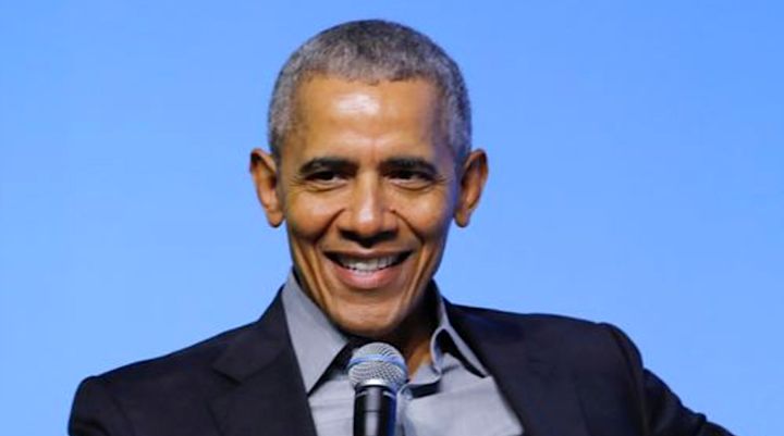 Barack Obama, pictured recently, said Monday in Singapore that old men leaders not getting out of the way often cause problems for the world.
