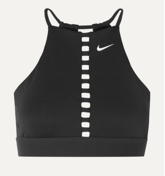 NIKE Indy lattice and mesh-trimmed Dri-FIT sports bra, Net-A-Porter, £19.20