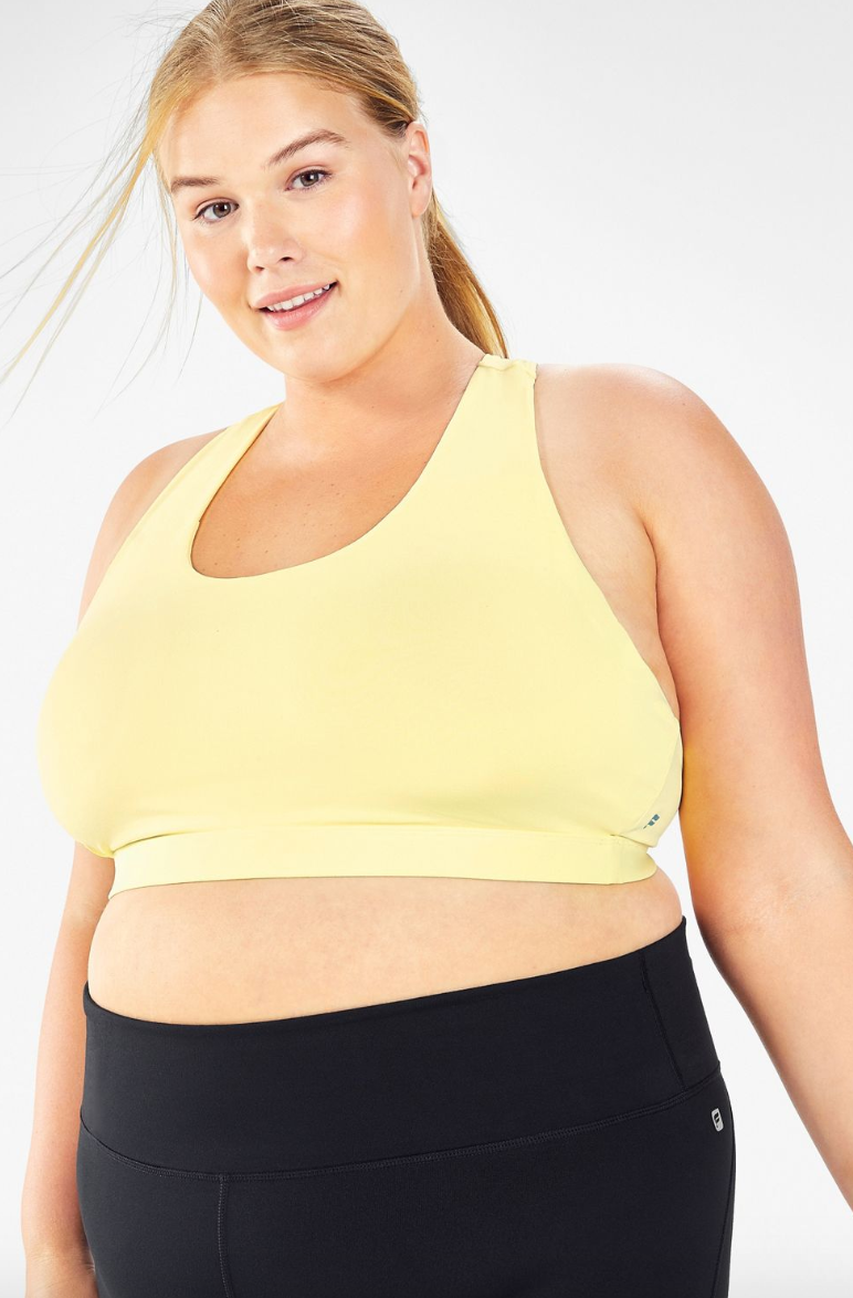 Fabletics No-Bounce Sports Bra Womens green plus Size 3X