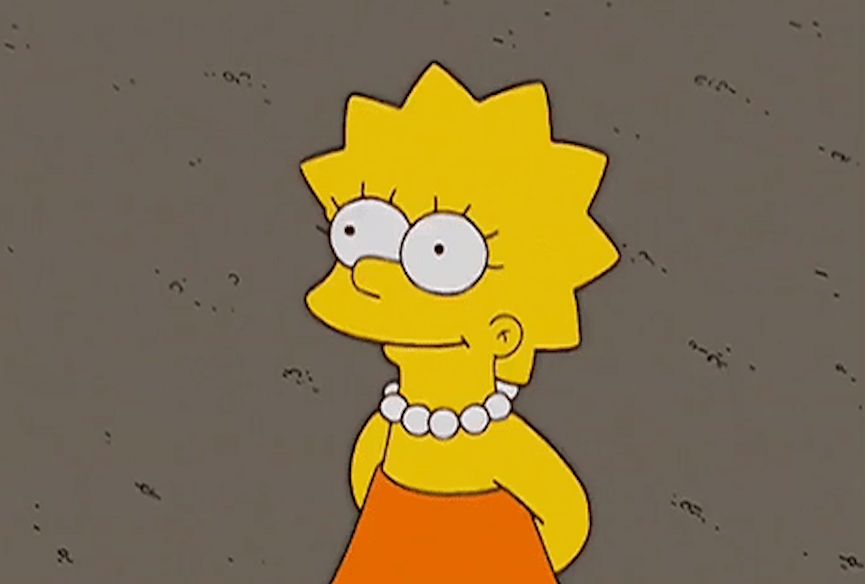 Lisa Simpson, the world's most famous 30-year-old second-grader