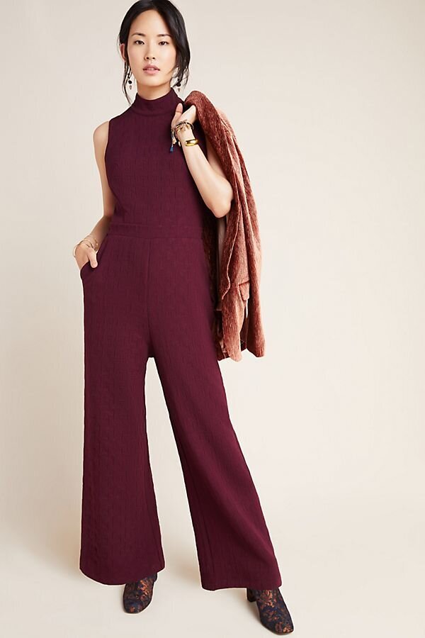 women's petite jumpsuit with sleeves