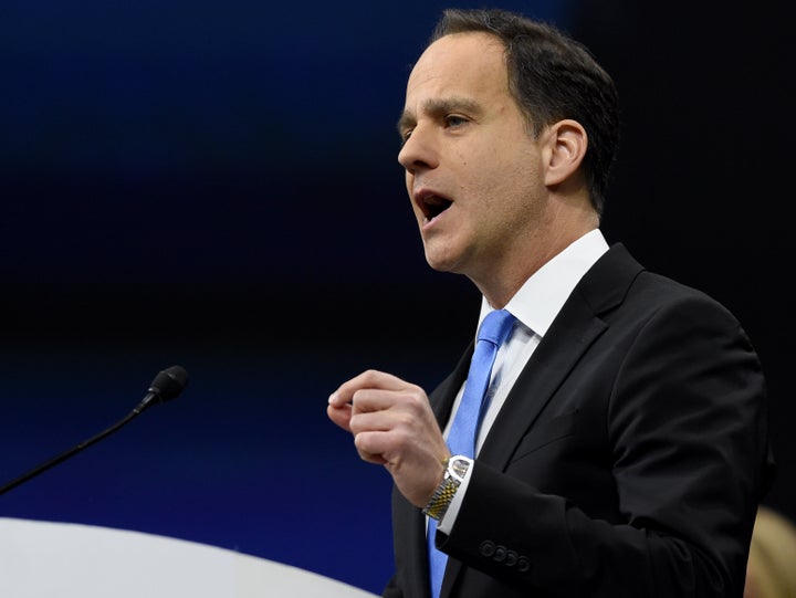 Rabbi Jonah Dov Pesner, the director of the Religious Action Center of Reform Judaism, speaks at the URJ's biennial in Chicag