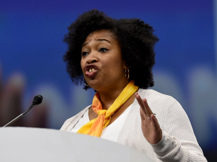Yolanda Savage-Narva, vice chair of Reform Judaism’s Commission on Social Action, speaks at the URJ's biennial con
