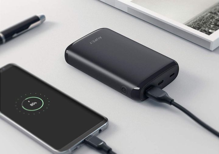 The Aukey PB-Y22 can charge your phone a couple of times only, but it's very portable.