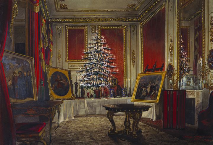 Το Χριστουγεννιάτικο δέντρο της βασίλισσας Βικτωρίας, 1850. 