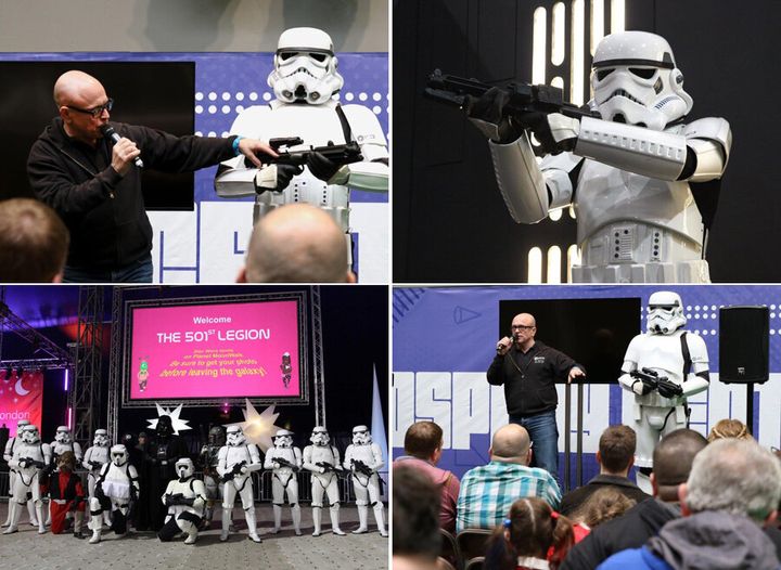 Gary in uniform, and speaking on behalf of the 501st