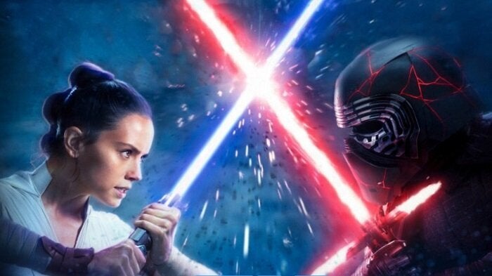 Rey y Kylo Ren en 'Star Wars'.